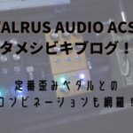 WALRUS AUDIO ACS1 タメシビキブログ！
