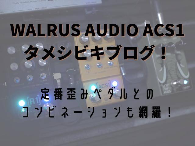 WALRUS AUDIO ACS1 タメシビキブログ！